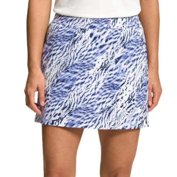 THE NORTH FACE Never Stop Wearing SKORT Women's XXL Blue Print NWT Animal Print - Picture 1 of 6